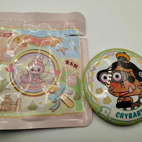 POP MART Accessories - POP LAND Carnival Game Tin Badge Finding MOKOKO "Crybaby" LIMITED EDITION